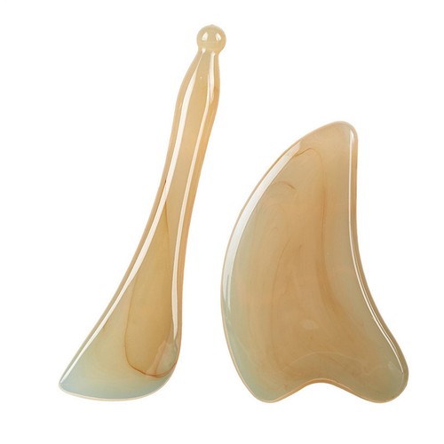 Gua sha face massaging - face,