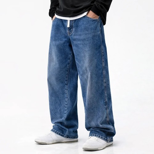 Men fleece lined jeans wide - lined,