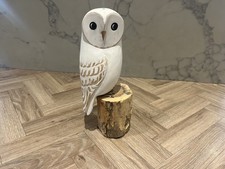 Hand Carved Wooden Owl