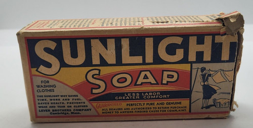 Vintage sunlight soap lever - vintage,