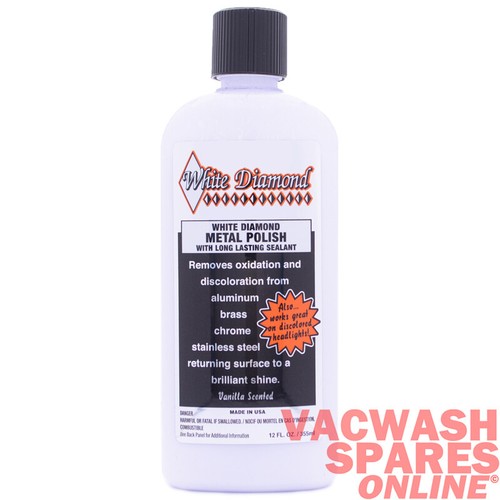 White diamond metal polish - white,
