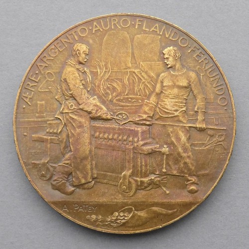 French medal man men - french, medal.