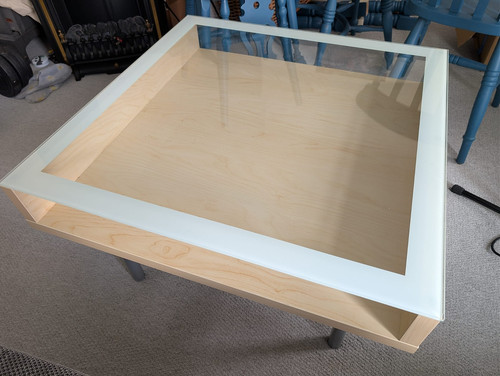 Ikea glass top coffee table - ikea,