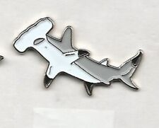 Hammerhead shark pin badge