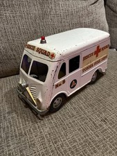 Vintage Tonka Rescue Squad Fire Metro Toy Truck Van Pressed Steel