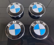 Set of 4 x BMW Centre 56mm Caps (Blue/White)  1/2/3/4/5/7 Series