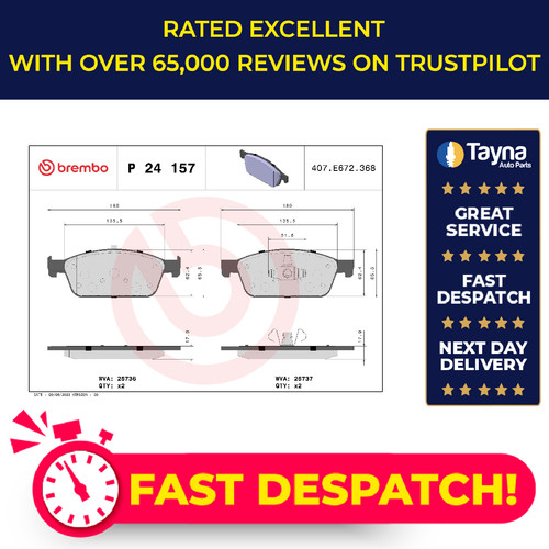 Brake pads set fits ford - brake,