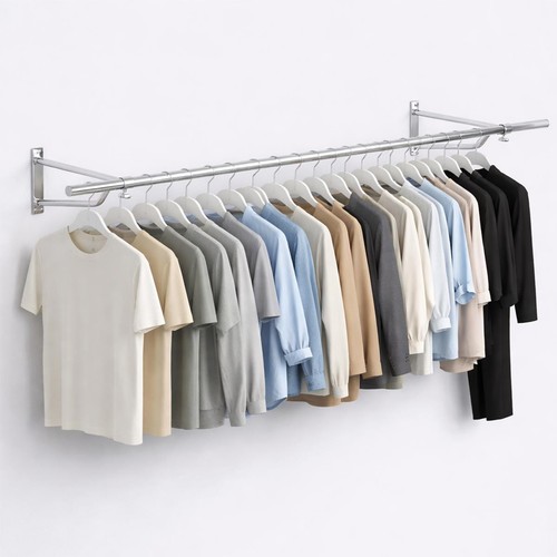 Clothes rail wall mounted - wall,