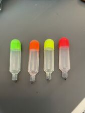 4 x 10 g  Mixed fluorescent Water Loaded Pellet Waggler Floats Coarse Fishing