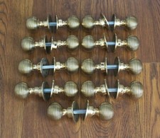 Solid brass door knobs - door,
