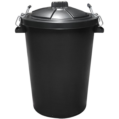 Large black dustbin - black, with