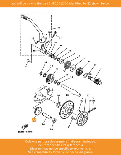 Yamaha gear idler 1 - idler,