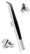 2 pcs set  C- Curve Tweezers