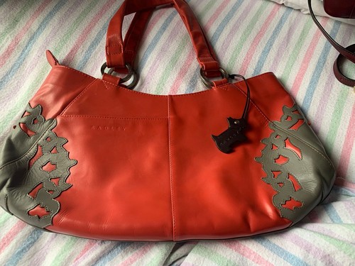 Radley orange grey bag - orange,