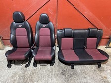 FORD FIESTA MK6 3 DOOR ST ST150 RED CLOTH HALF LEATHER SEATS INTERIOR 2002-2008