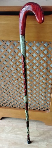 Handmade hazel walking stick - hazel,