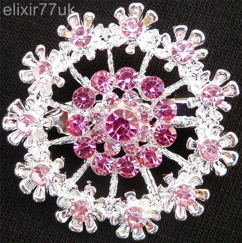 Silver flower bouquet brooch - silver,