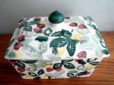Vintage Emma Bridgewater Wild Strawberry Butter Dish