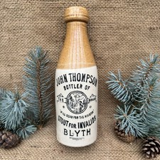 Old Vintage Printed Antique Ginger Beer Bottle JOHN THOMPSON BLYTH c1910’s