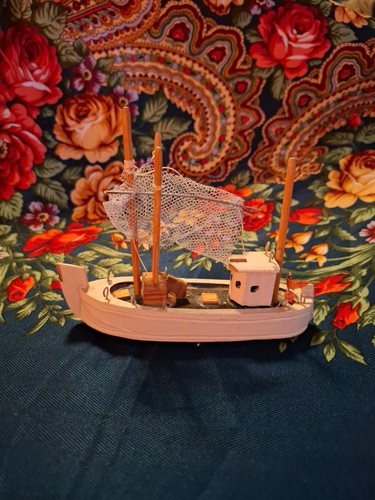 Handmade wooden fishing - wooden, boat