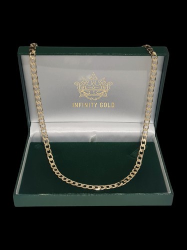 Mens 6mm curb chain - mens, 9ct