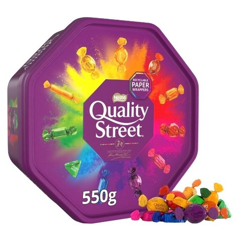 Quality street chocolate tub - chocolate,