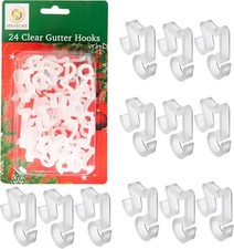 48pcs Large Gutter Hooks Clear