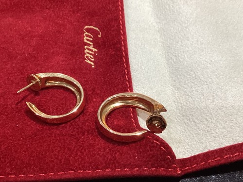 Cartier hoop earrings - earrings,, 18ct