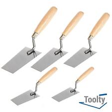 Toolty Stainless Steel Bucket Trowel Brickwork Slabbing Plaster Adhesives Mortar