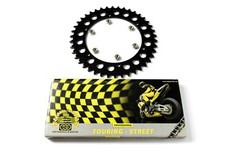 NSU Max Chain Kit with Sprocket for Rear Wheel, Fuse Nuts and Chain 