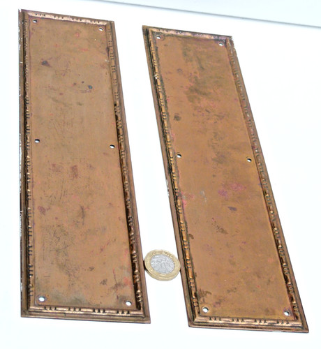 Pair antique bronze copper - pair,