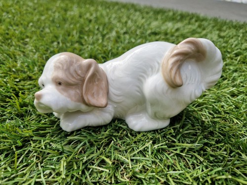 Lladro nao playful puppy - lladro, puppy'