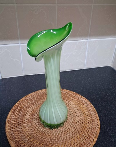 Vintage murano style green art - green,