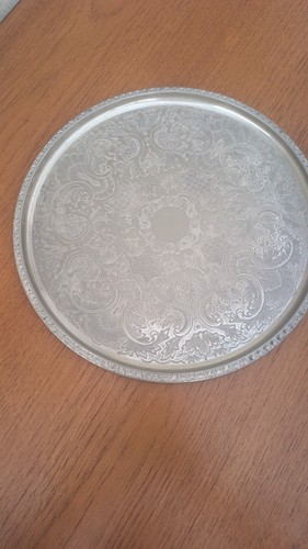 Vintage silver plated engraved - silver,