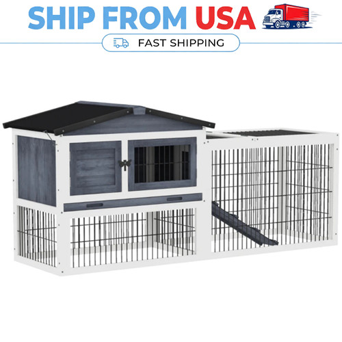 Rabbit hutch tiersmall - rabbit, 2