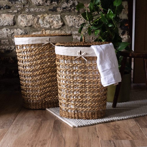 Sangu seagrass laundry basket - sangu,