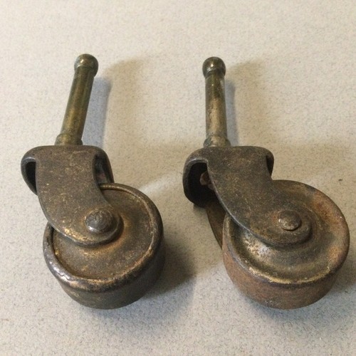 Pair castors small steel - pair,