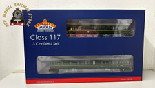Bachmann 35-503 Class 117 3-Car DMU R334 BR Green - OO Gauge