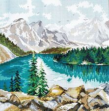 Snowy Mountains On The Lake -