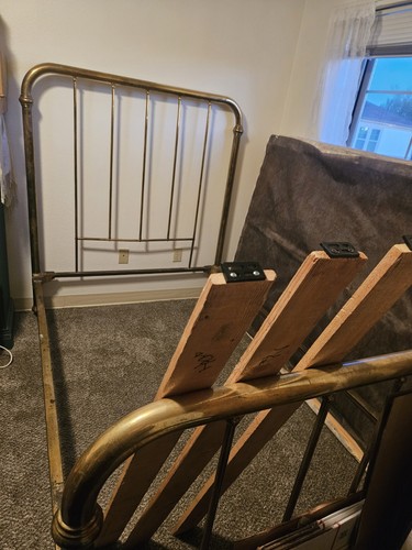Antique brass bed full size - full,