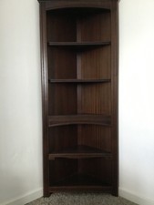 Corner Display Cabinet in Dark