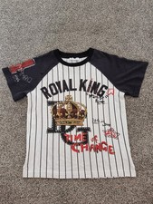 Dolce & Gabbana D&G Kids Boy Logo Crown King Tshirt 6 Years