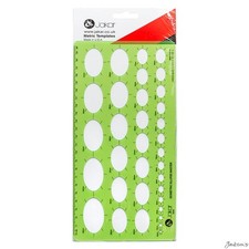 Jakar : Isometric Ellipse Master Template : 2mm-35mm