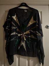 Antik Batik Bat wing Top. Silk