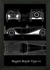Bugatti Royale Type 41 Framed