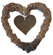 Hand Crafted Wicker Heart