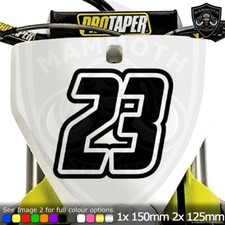 3x Custom Race Numbers Stickers Vinyl Decals Racing Motorbike MX Motocross