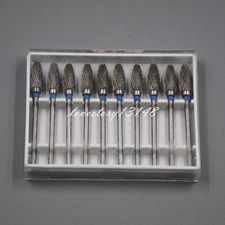 10x Dental Burs Acrylic Polisher Drills Burrs Tungsten Carbide Steel 2.35*6mm F6