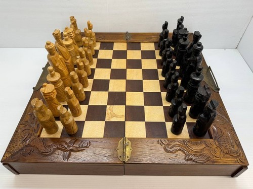 Antique asian wood carved - wood,