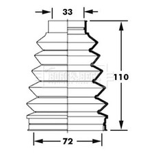 Borg & Beck Drive Shaft Bellow